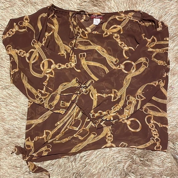 BABY Phat Cold Shoulder Mesh Top sz 3X - Picture 1 of 11